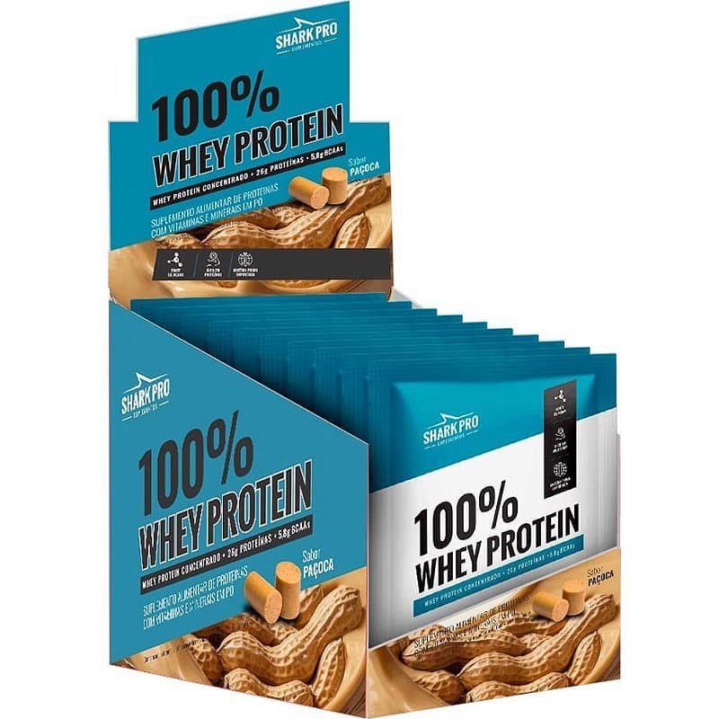 SHARK PRO 100% WHEY PROTEIN PACOCA SACHE 40G — SHARK PRO