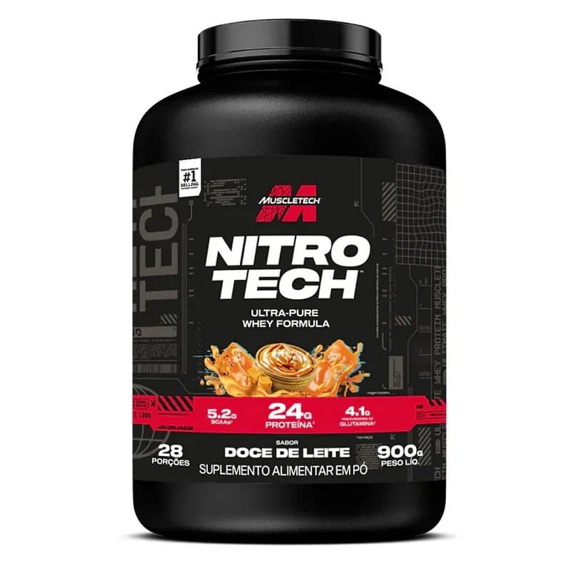 MUSCLETECH NITRO TECH WHEY DOCE DE LEITE 900G — MUSCLETECH