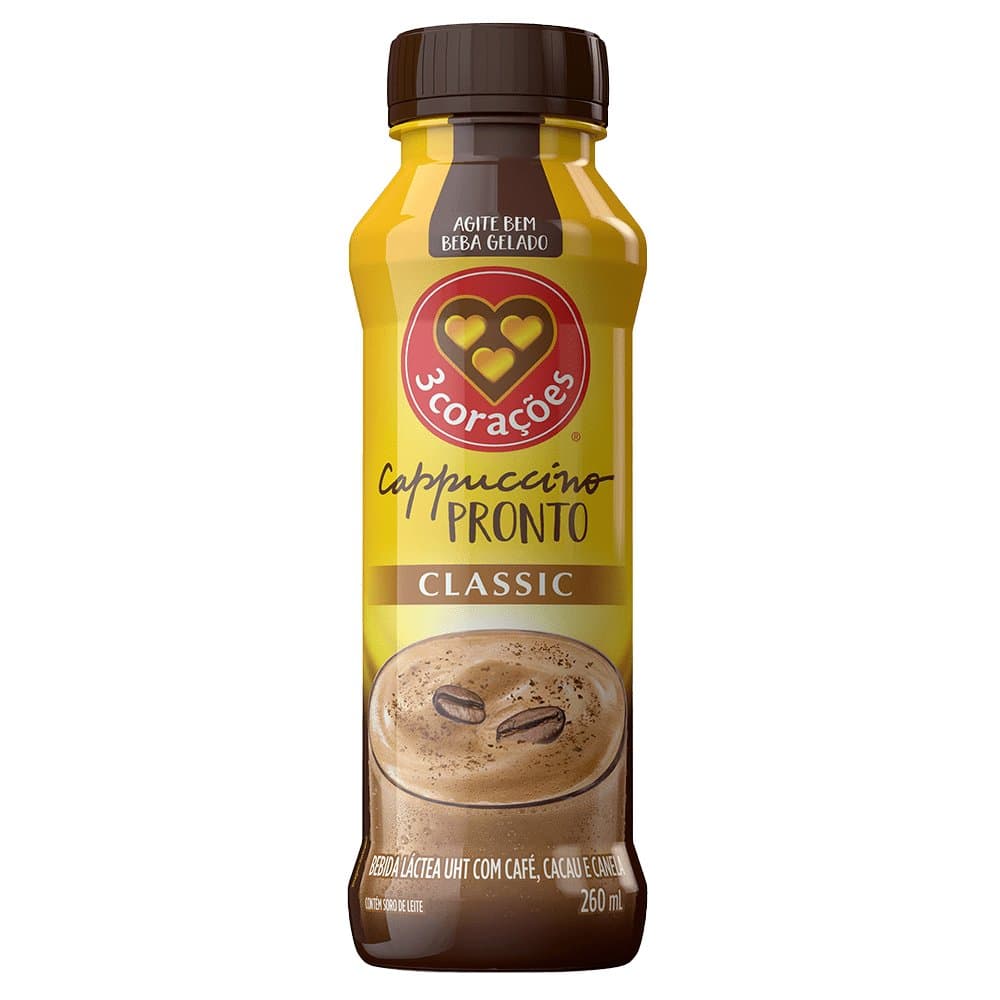 3CORACOES CAPPUCCINO CLASSIC 260ML — 3CORAÇÕES