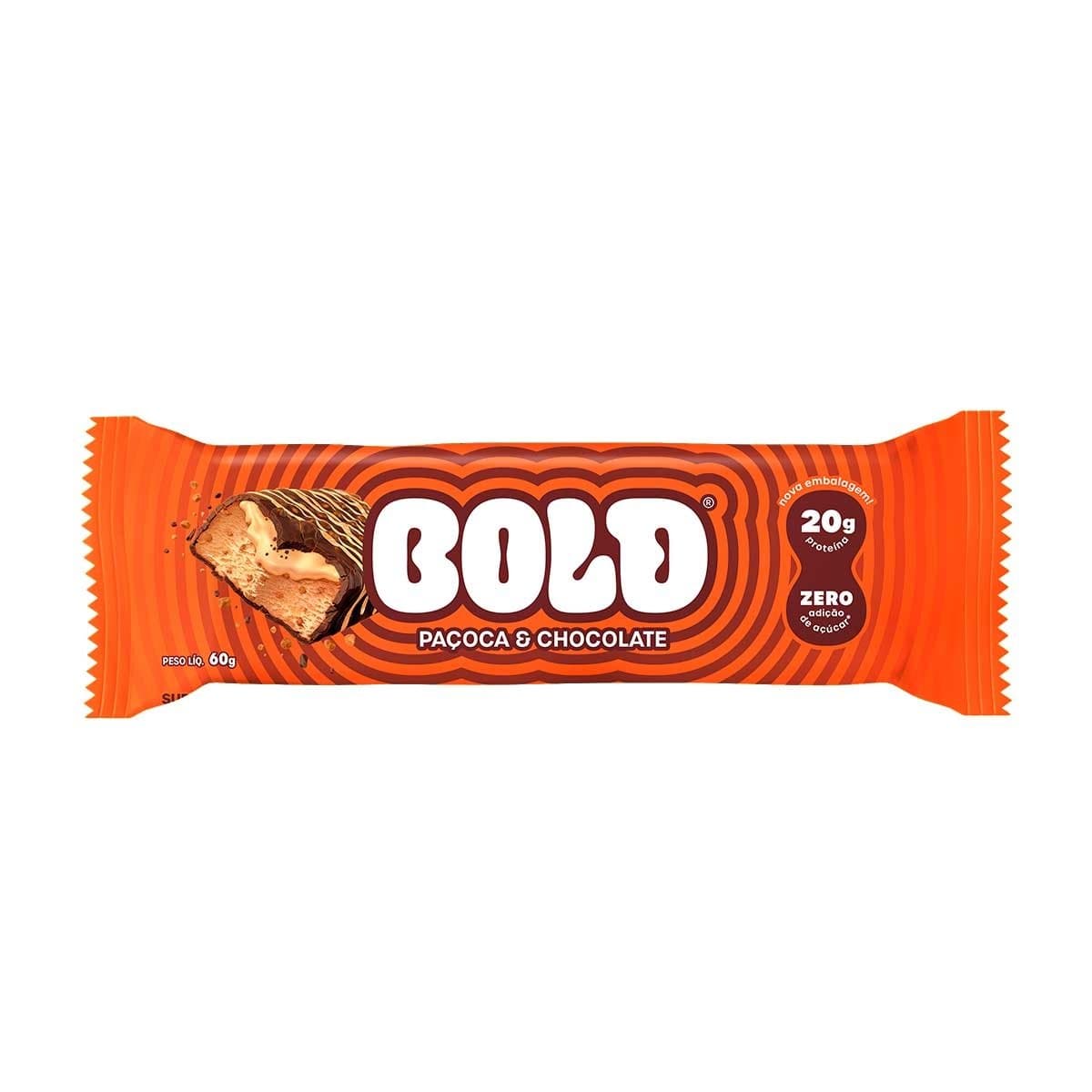 BOLD BAR PAÇOCA E CHOCOLATE 60G  — BOLD