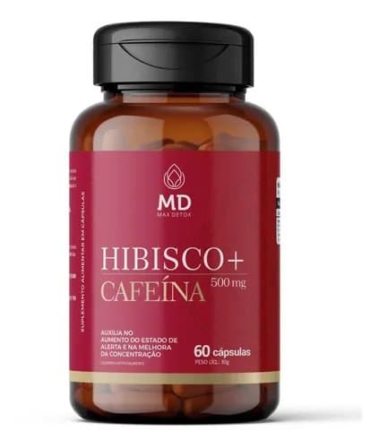 Vegetal Labs Hibisco com Cafeína 60 Cápsulas