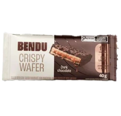 BENDU CRISPY WAFER DARK CHOCOLATE 40G — BENDÚ