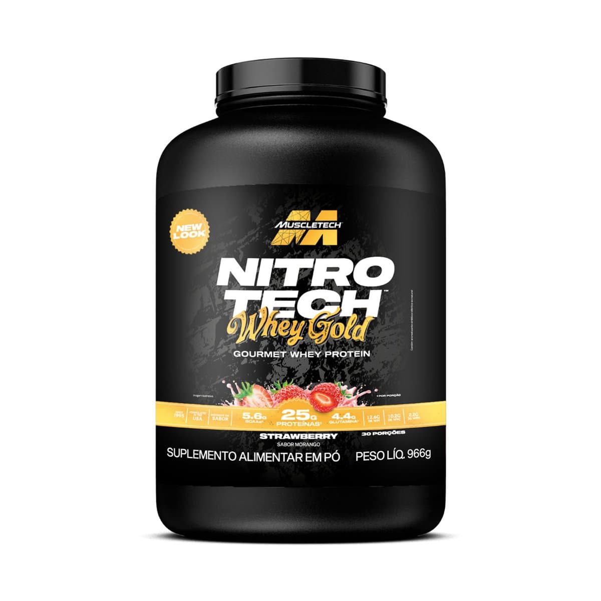 Nitro Tech Whey Gold Sache Morango 31,4g — Muscletech