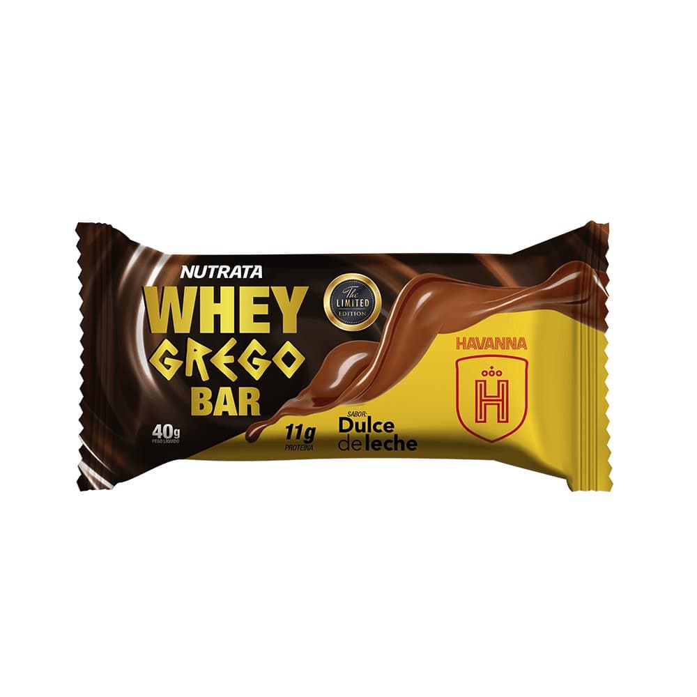 NUTRATA WHEY GREGO BAR DULCE DE LEITE HAVANNA 40G — NUTRATA