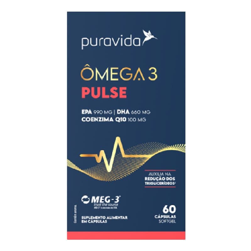 PURAVIDA OMEGA PULSE 60 CAPS — PURAVIDA
