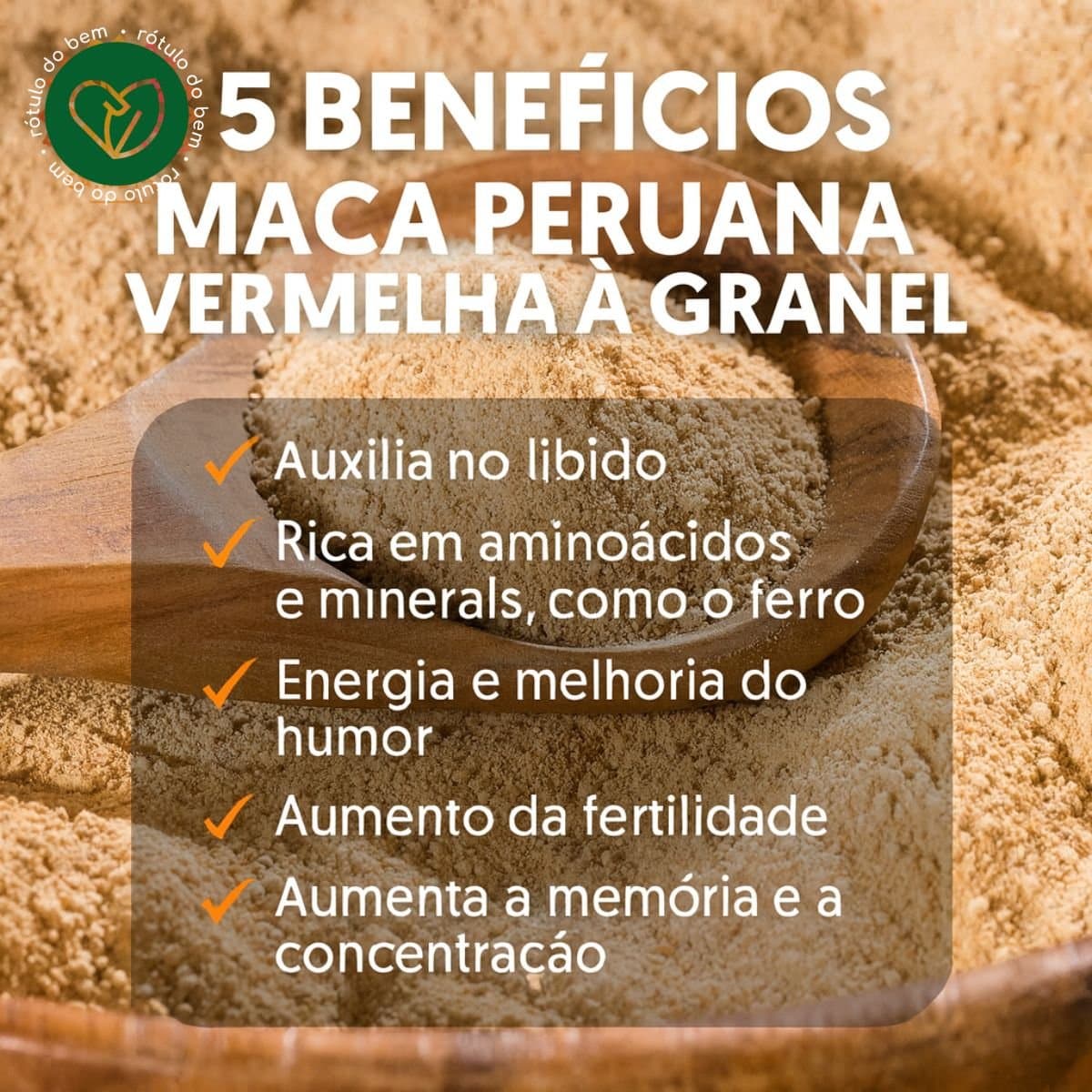 Farinha de Maca Peruana Vermelha Granel