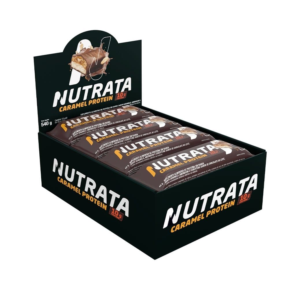 NUTRATA BARRA 45G CARAMELO PROTEIN — NUTRATA