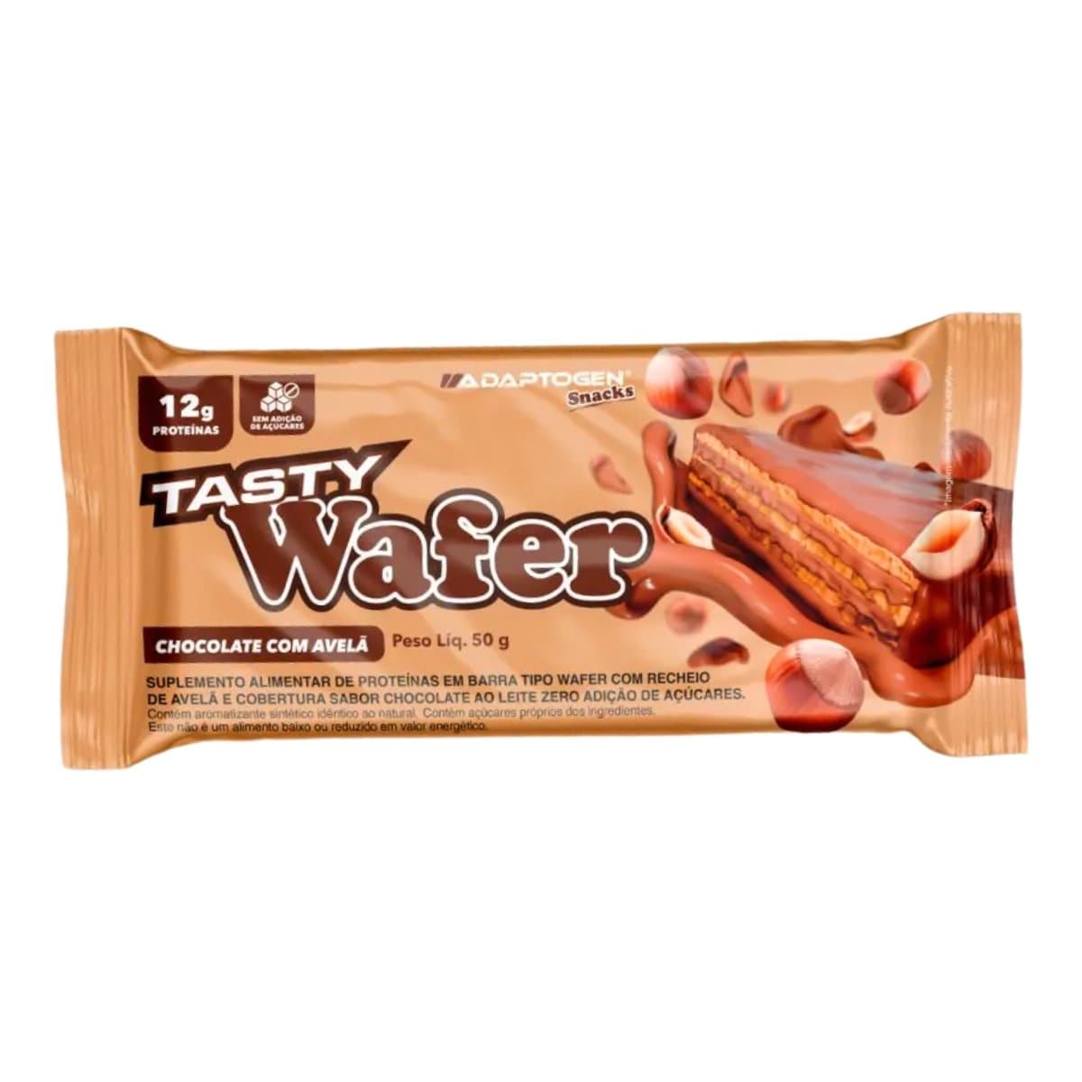 ADAPTOGEN TASTY WAFER CHOCOLATE E AVELA 50G — ADAPTOGEN